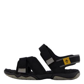 2 Strap Sandal Jet Black