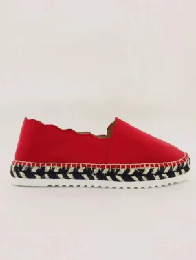 Agata Red Nappa leather Espadrilles