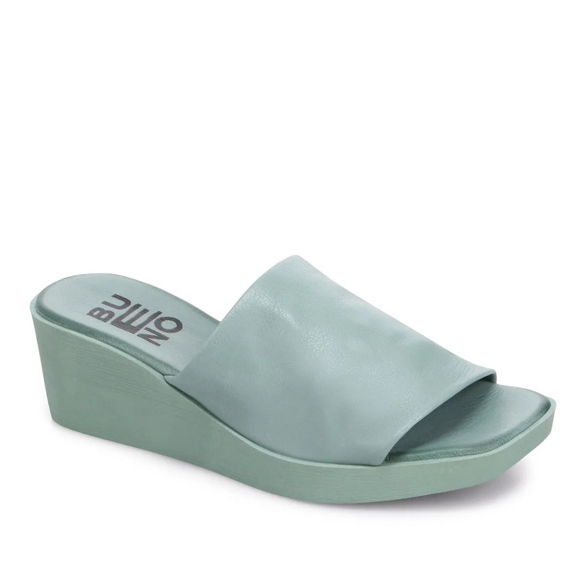 Bueno Women's Finley Platform Sandal in Seafoam