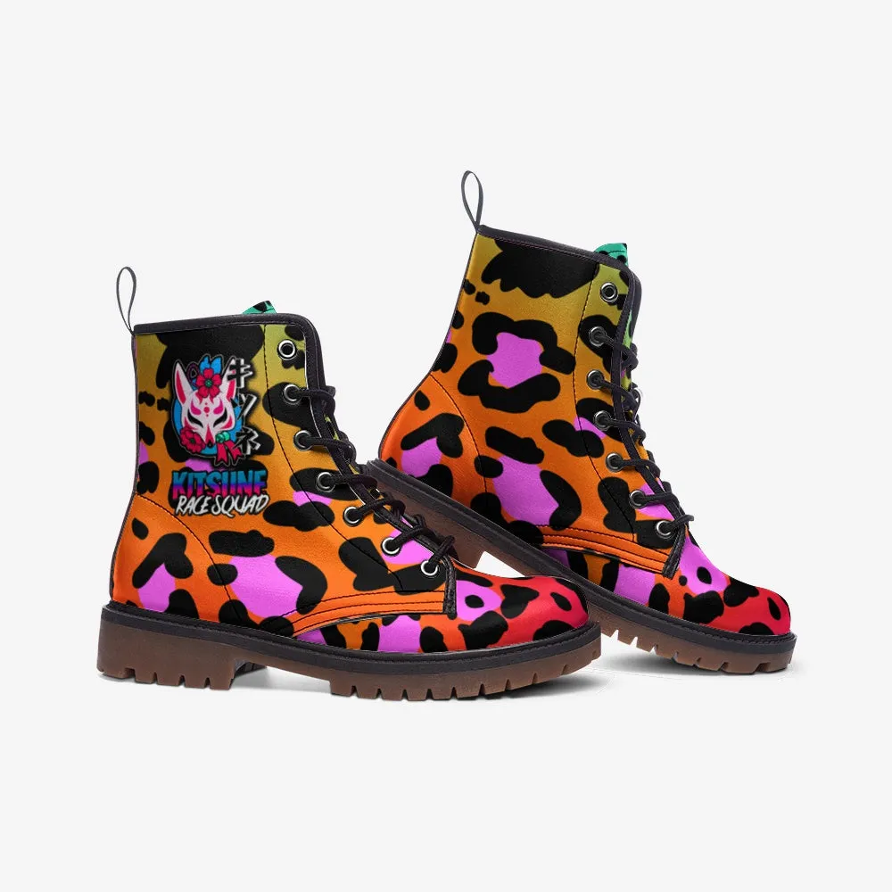 Kitsune Orange Leopard Boots MT