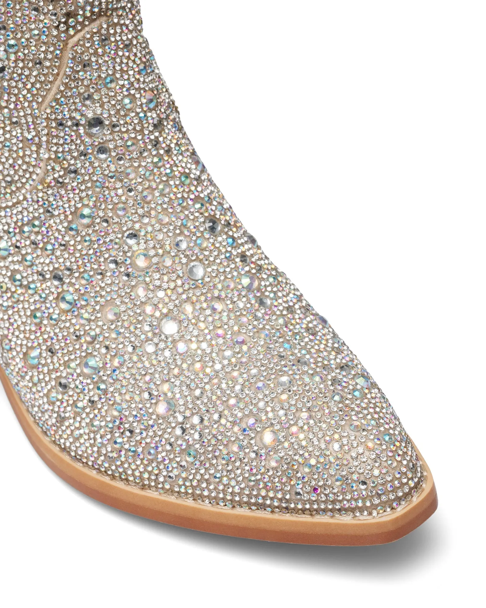 Majesty Cowboy Boot Silver Rhinestones