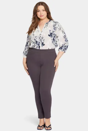 Modern Legging Pants In Plus Size - Cordovan