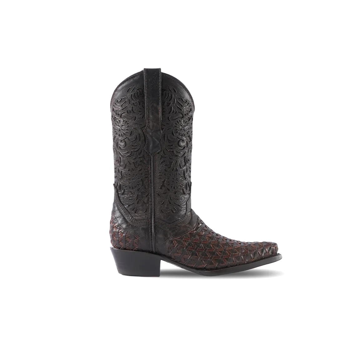 Texas Country Womens Western Boot Oklahoma Choco Retro Toe   E763