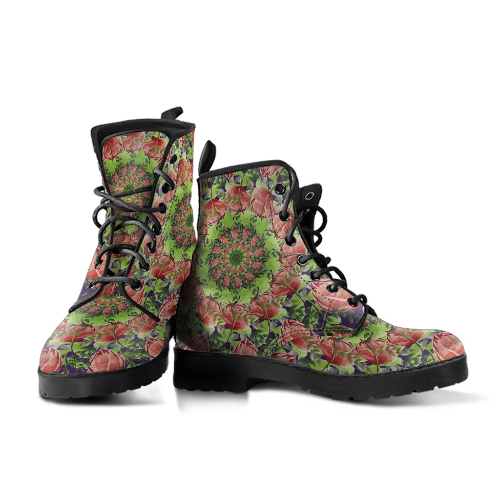 Watercolor Flowers - Vegan Boots